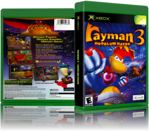 Rayman 3 - Hoodlum Havoc (USA)3D Boxes Back Front